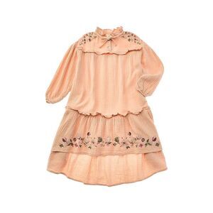 Coco Au Lait Girls  Embroidered Dress, Pink